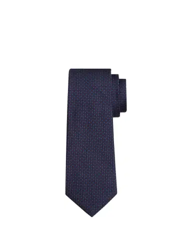 Kiton Men's Micro-Geometric Silk Sevenfold Tie | Thumbnail 1