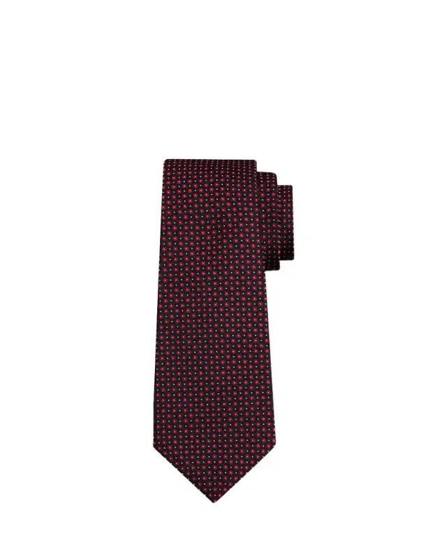 Kiton Men's Flower Silk Sevenfold Tie