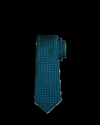 Kiton Men's Polka Dot Jacquard Silk Sevenfold Tie | Thumbnail 2