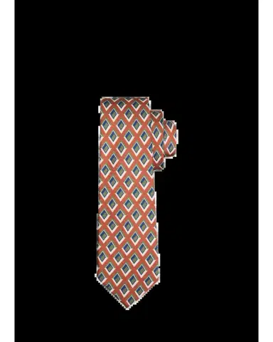 Kiton Men's Diamond-Pattern Silk Sevenfold Tie | Thumbnail 2