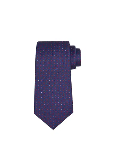 Kiton Men's Micro-Dots Silk Sevenfold Tie | Thumbnail 1