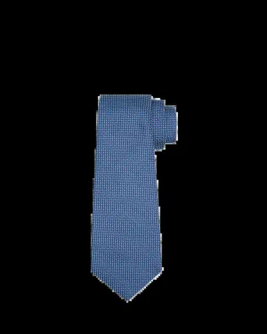 Kiton Men's Small Dots Silk Sevenfold Tie | Thumbnail 2