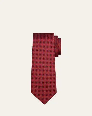 Kiton Men's Woven Silk Sevenfold Tie | Thumbnail 2