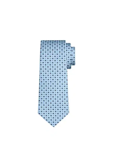 Kiton Men's Geometric Silk Sevenfold Tie | Thumbnail 1