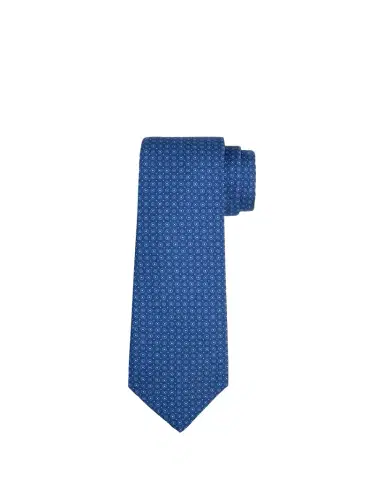 Kiton Men's Micro-Circle Silk Sevenfold Tie | Thumbnail 1