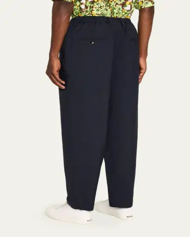 Marni Men's Loose-Fit Stretch Pleated Pants | Thumbnail 3