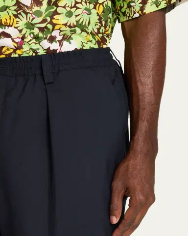 Marni Men's Loose-Fit Stretch Pleated Pants | Thumbnail 5