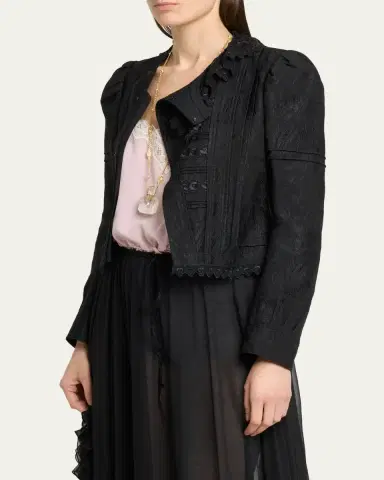 Chloé Soft Floral Jacquard Jacket | Thumbnail 4 Chloé Soft Floral Jacquard Jacket | Thumbnail 4