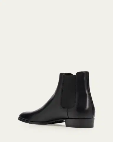 Saint Laurent Men's Wyatt 30 Leather Chelsea Boots | Thumbnail 2