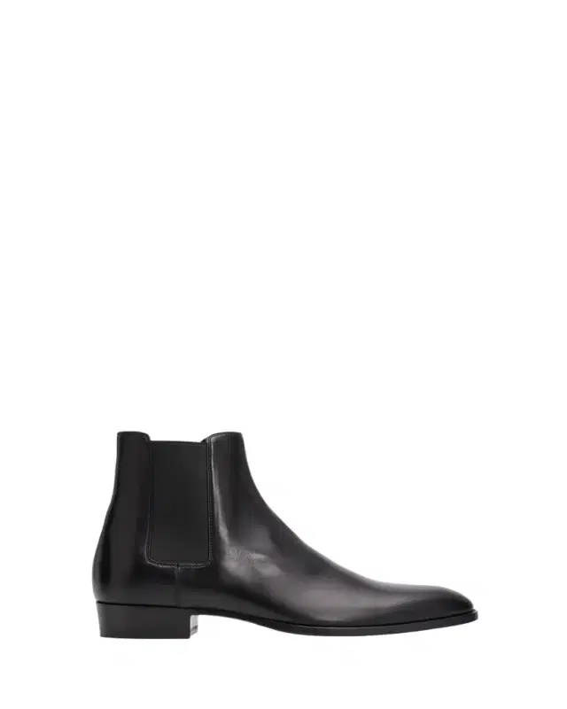 Saint Laurent Men's Wyatt 30 Leather Chelsea Boots