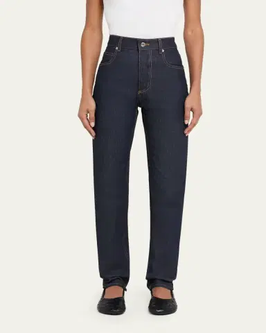 Bottega Veneta Indigo Straight Denim Jeans | Thumbnail 4 Bottega Veneta Indigo Straight Denim Jeans | Thumbnail 4