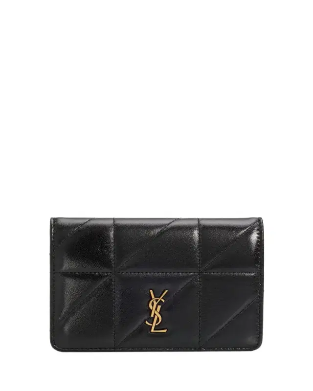 Saint Laurent Quilted Leather YSL Passport Case