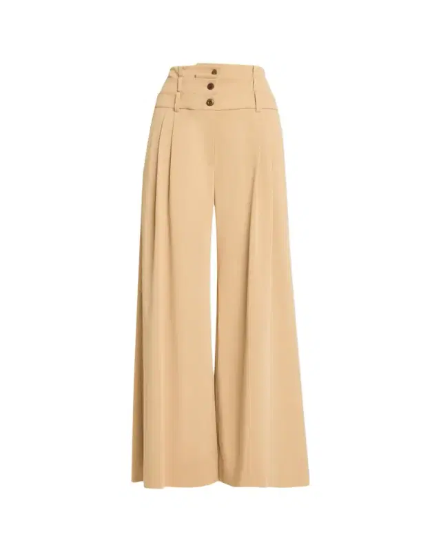Monse Triple Waistband Pleated Wide-Leg Trousers
