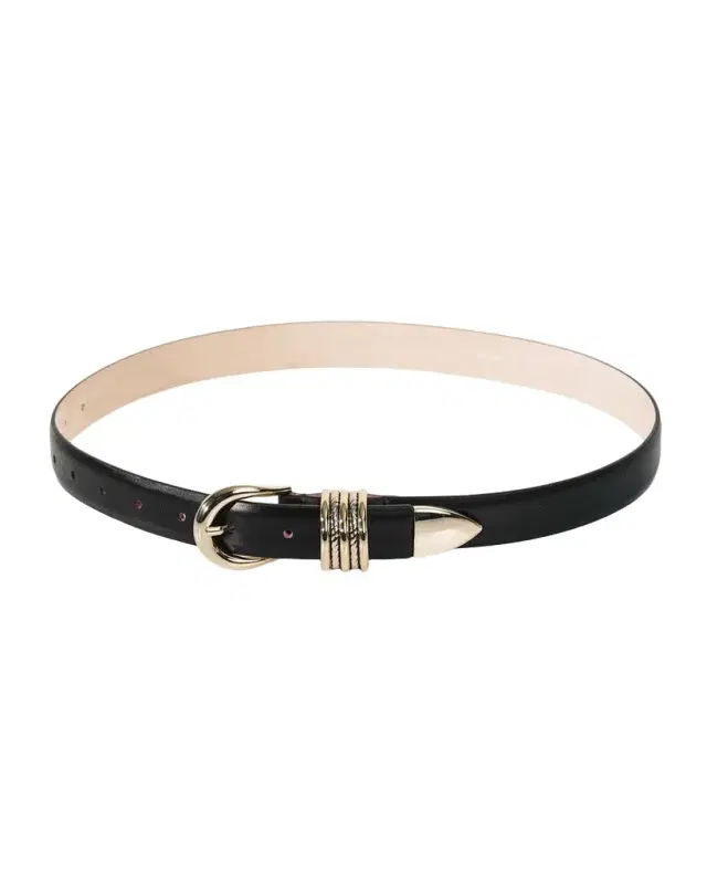 Déhanche Hollyhock Mixed Metal Leather Belt
