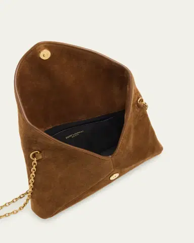 Saint Laurent YSL Envelope Bag on Chain in Suede | Thumbnail 3