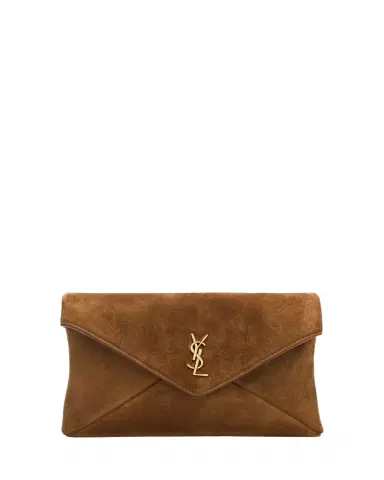 Saint Laurent YSL Envelope Bag on Chain in Suede | Thumbnail 1
