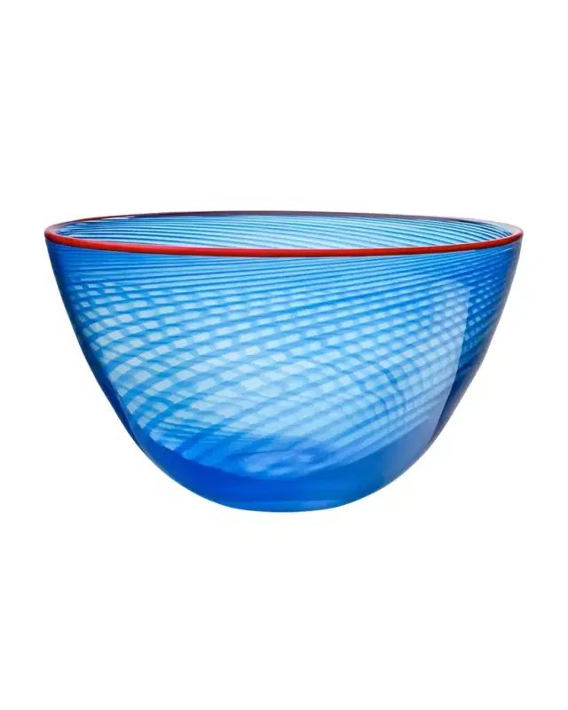 Kosta Boda Small Red Rim Bowl