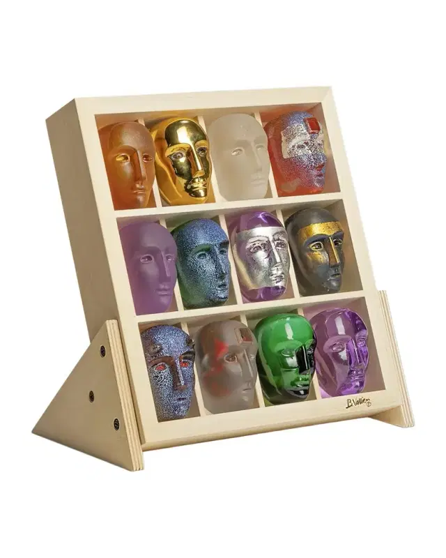 Kosta Boda Birchwood Stand With 12 Brains