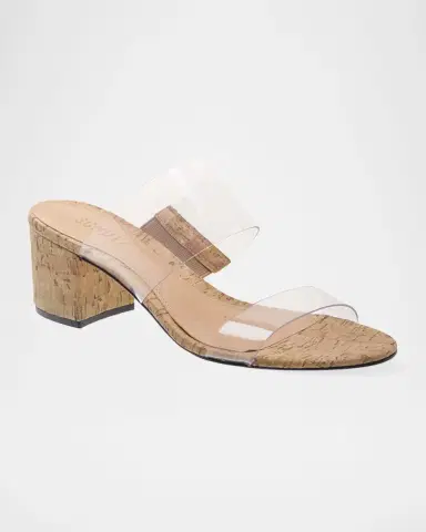 Schutz Victorie Vinyl Dual-Band Slide Sandals | Thumbnail 2