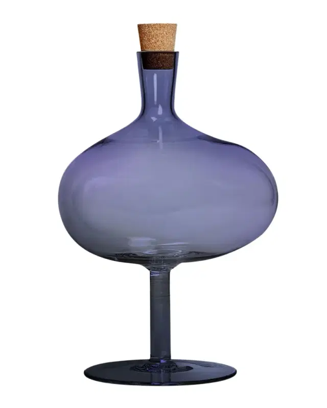 Kosta Boda Midnight Blue Bod Bottle, Large