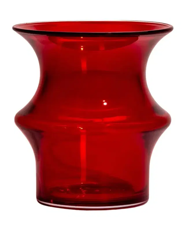 Kosta Boda Pagod Small Clear Vase, 6.6"