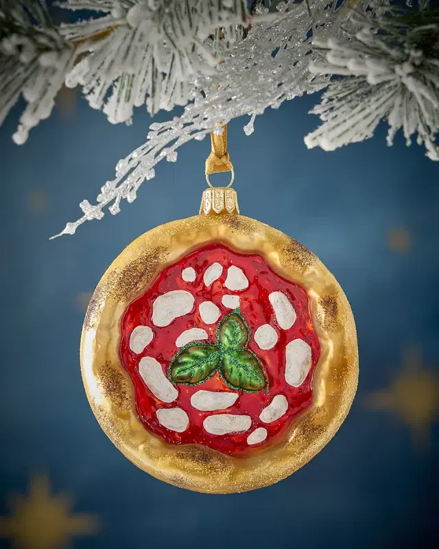Neiman Marcus Neapolitan Pizza Christmas Ornament