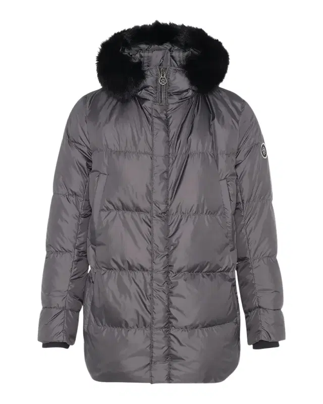 Gorski Men 's Apres-Ski Jacket With Detachable Toscana Lamb Shearling Hood Trim