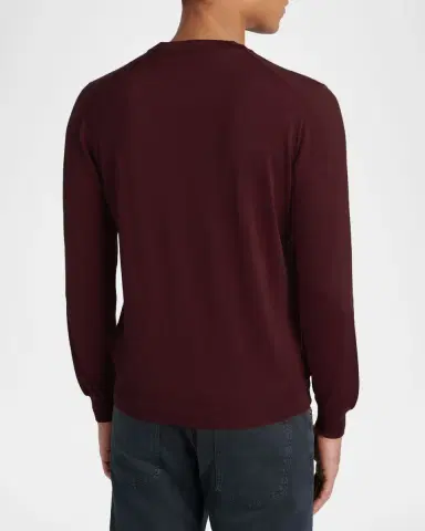 Kiton Crewneck Wool Sweater | Thumbnail 2 Kiton Crewneck Wool Sweater | Thumbnail 2