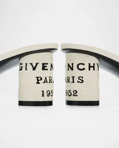Givenchy 65mm Logo Heel Leather Mule Sandals | Thumbnail 3 Givenchy 65mm Logo Heel Leather Mule Sandals | Thumbnail 3