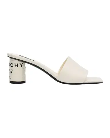 Givenchy 65mm Logo Heel Leather Mule Sandals | Thumbnail 1 Givenchy 65mm Logo Heel Leather Mule Sandals | Thumbnail 1