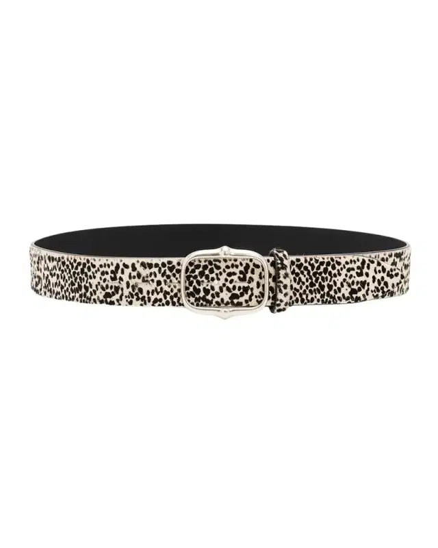 Isabel Marant Holis Pony Hair Leather Belt