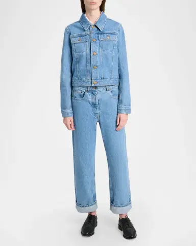 Thom Browne Washed Classic 5-Pocket Selvedge Jeans | Thumbnail 2