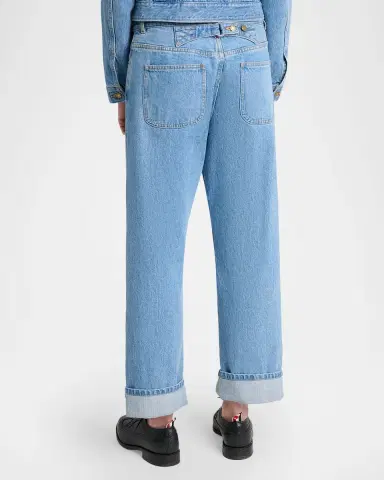 Thom Browne Washed Classic 5-Pocket Selvedge Jeans | Thumbnail 3