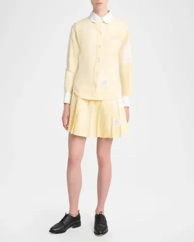 Thom Browne Oxford Peter Pan Cotton Shirt | Thumbnail 2