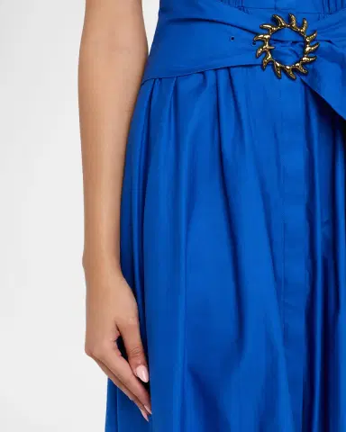 Saloni Neesha Short-Sleeve Cotton Maxi Dress | Thumbnail 5 Saloni Neesha Short-Sleeve Cotton Maxi Dress | Thumbnail 5