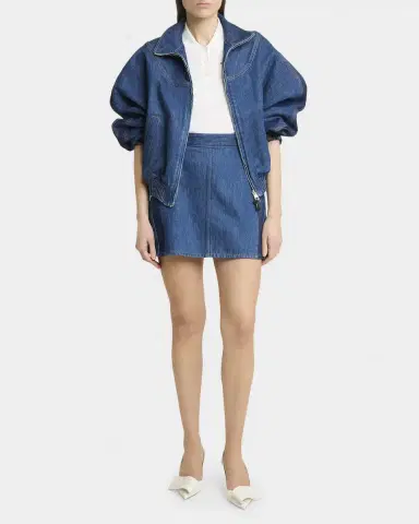 Givenchy Paneled Denim Bomber Jacket | Thumbnail 2 Givenchy Paneled Denim Bomber Jacket | Thumbnail 2