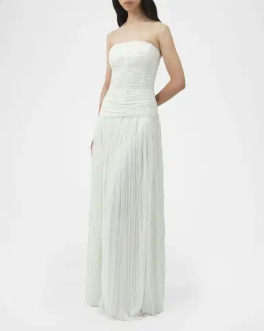 Simkhai Danielle Strapless Crinkle Jersey Bustier Gown | Thumbnail 4 Simkhai Danielle Strapless Crinkle Jersey Bustier Gown | Thumbnail 4