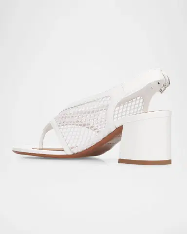 Alaïa 55mm Fishnet Thong Slingback Sandals | Thumbnail 2 Alaïa 55mm Fishnet Thong Slingback Sandals | Thumbnail 2