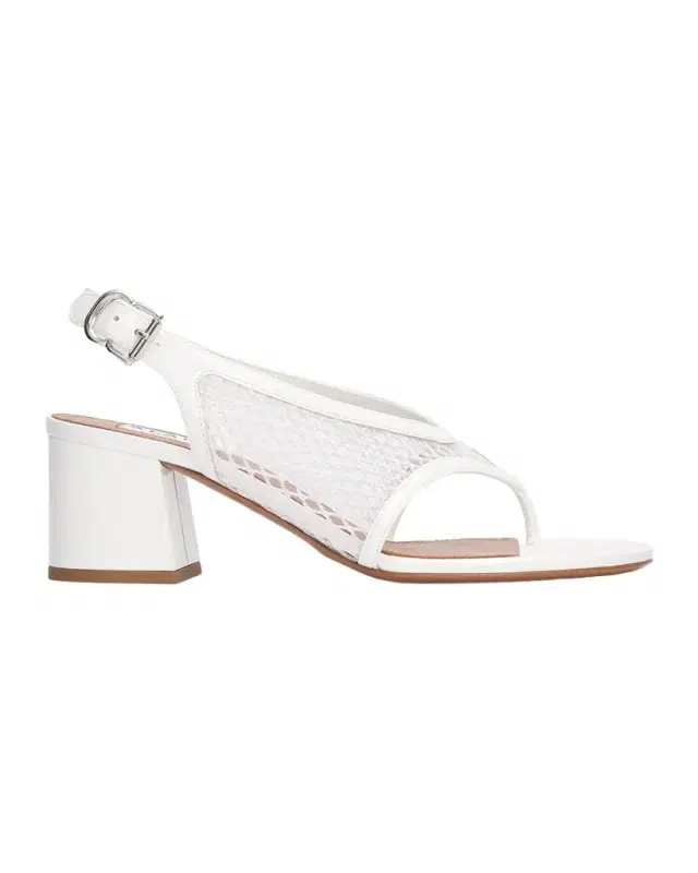 ALAÏA 55mm Fishnet Thong Slingback Sandals