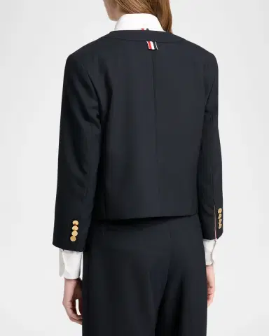 Thom Browne V-Neck Wool Cardigan Jacket | Thumbnail 3 Thom Browne V-Neck Wool Cardigan Jacket | Thumbnail 3