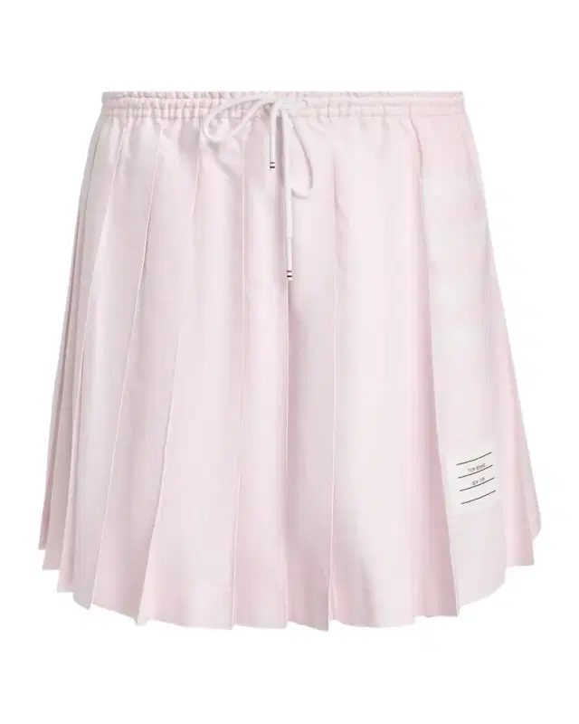 Thom Browne 4-Bar Cotton Drawstring Miniskirt