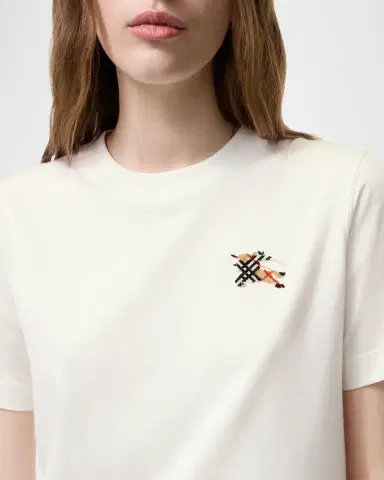 Burberry Frankie Check Cotton T-Shirt | Thumbnail 3 Burberry Frankie Check Cotton T-Shirt | Thumbnail 3