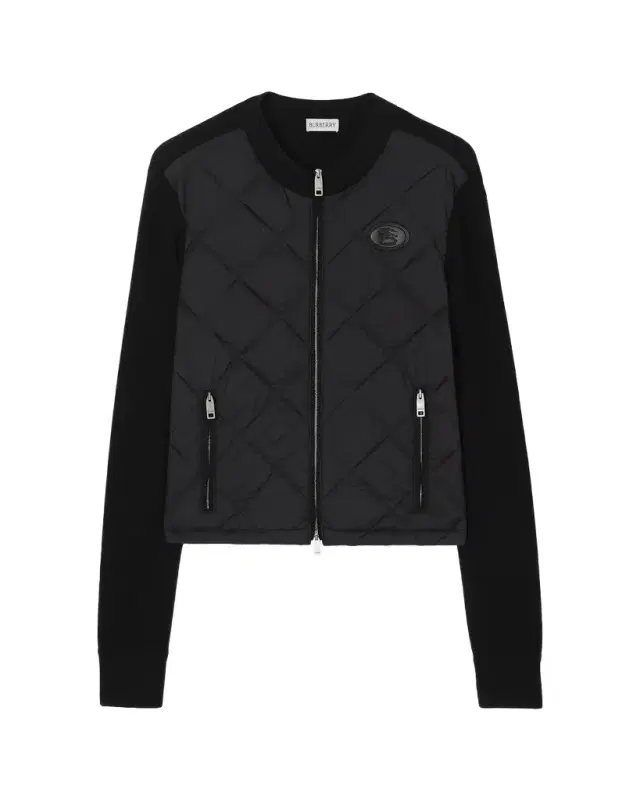 Burberry Quilted Knit Wool-Blend Jacket