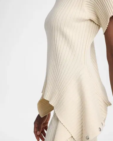 Stella McCartney Rib-Knit Cotton T-Shirt | Thumbnail 5 Stella McCartney Rib-Knit Cotton T-Shirt | Thumbnail 5