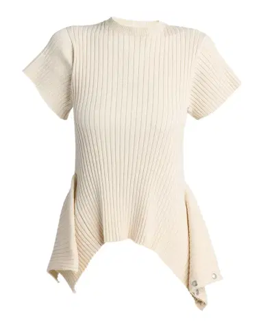 Stella McCartney Rib-Knit Cotton T-Shirt | Thumbnail 1 Stella McCartney Rib-Knit Cotton T-Shirt | Thumbnail 1