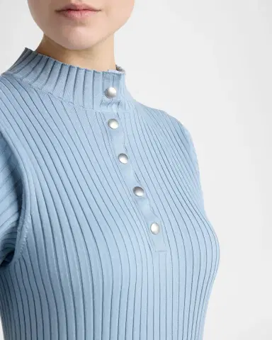 Stella McCartney Rib-Knit Cotton Midi Polo Dress | Thumbnail 5 Stella McCartney Rib-Knit Cotton Midi Polo Dress | Thumbnail 5