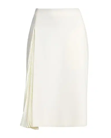 Jil Sander Side-Pleat Wool Sable Knee-Length Skirt | Thumbnail 1 Jil Sander Side-Pleat Wool Sable Knee-Length Skirt | Thumbnail 1