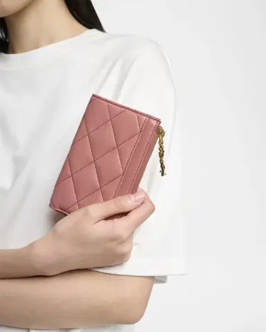 Saint Laurent YSL Bijou Quilted Leather Card Case | Thumbnail 2 Saint Laurent YSL Bijou Quilted Leather Card Case | Thumbnail 2