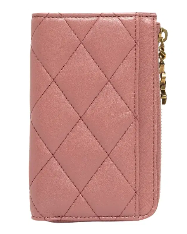 Saint Laurent YSL Bijou Quilted Leather Card Case