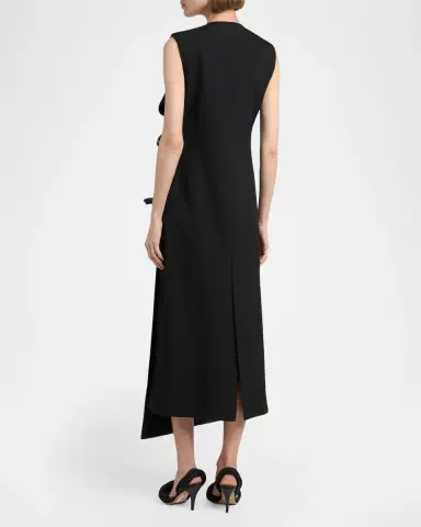 Bottega Veneta Asymmetric Neck Shift Maxi Dress | Thumbnail 3 Bottega Veneta Asymmetric Neck Shift Maxi Dress | Thumbnail 3